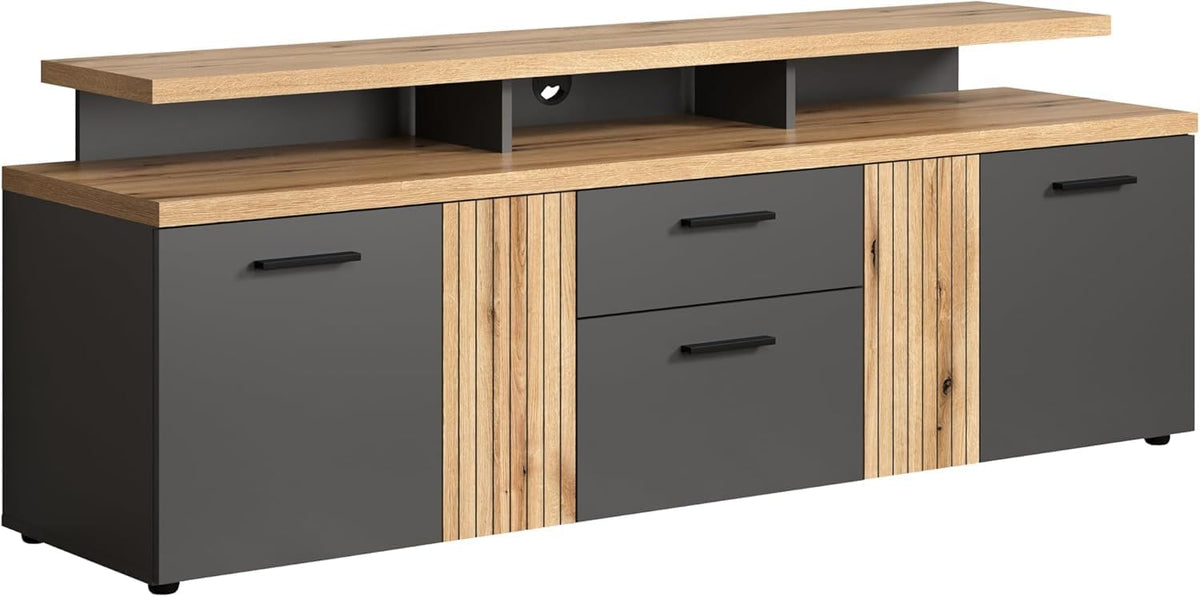 TV-Lowboard, Esteban Anthrazit · B 180 x H 67 cm, trendteam smart living