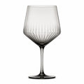 Weinglas 500 ml Rauchgrau Glas mit geriffelter Oberfläche