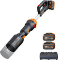 WORX Akku- Laubbläser, WG585E 40V, inkl. 2 × 4Ah Akkus & Dual-Schnellladegerät