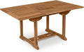 Esstisch, Gartentisch Kuba 180-240x100 cm Teakholz eckig Ausziehtisch, SAM
