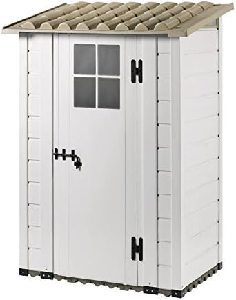 Gardiun v50.15.010 Tuscany Evo Gartenhaus, Beige, 95 × 139 × 201 cm