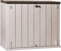 TOOMAX Gerätehaus, Shed Stora Way Plus XL Werkzeugkasten, 1270 l, Holzoptik, Taupe/Braun, 145 x 85 x 124, 5 cm