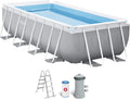 Intex Stahlrahmenpool, 4M X 2M X 1M Prism Frame Rectangular Pool Set