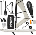 VirtuFit SUP-Board, Stand Up Paddle Board Set, Rucksack und Zubehör für Freizeit, Touring und Allround Paddling
