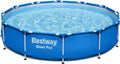 Bestway Stahlrahmenpool, Steel Pro Frame Pool Set, rund, ohne Pumpe, 366 x 76 cm, 56706, Blau