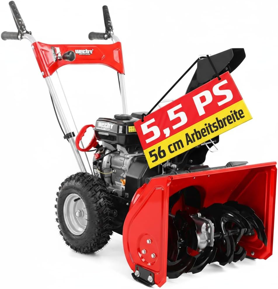 Hecht Schneefräsen, 4 kW/5, 5PS, 4-Vorwärts-, 1 Rückwärtsgang)