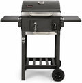 ACTIVA Holzkohlegrill Angular Smart mit Gusseisen-Grillrost I Grillwagen, mit Deckel
