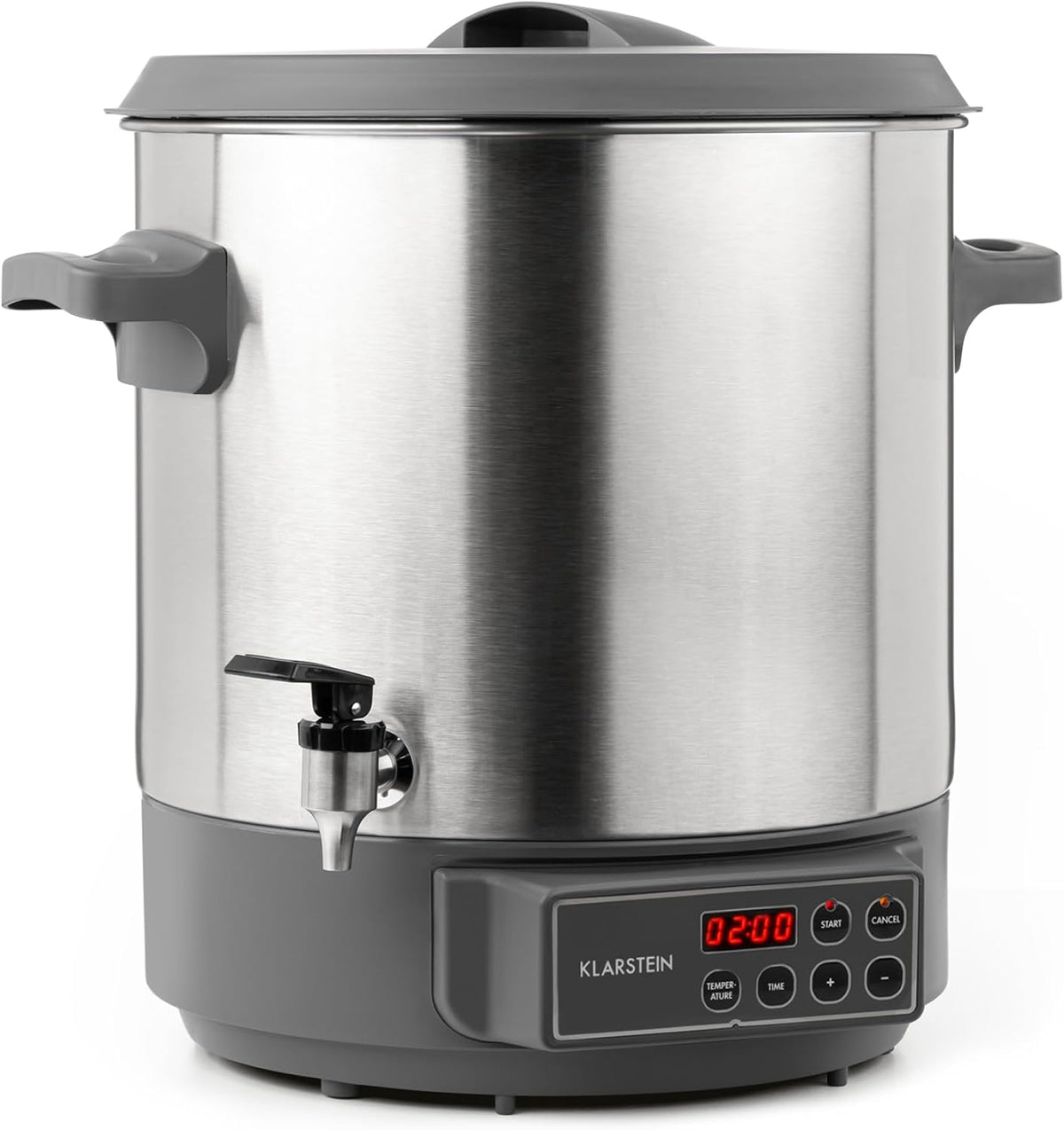 Klarstein Einkochautomaten, 27 Liter, 1800 Watt, 30-100 °C, Timer, Warmhalte-Funktion, Überhitzungsschutz, Edelstahl gebürstet