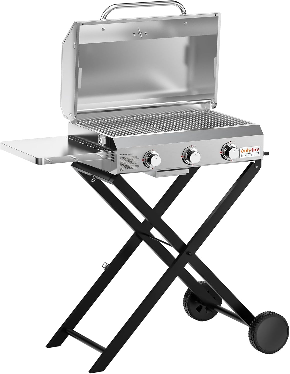 onlyfire Grillwagen,   3 Brenner Gas
