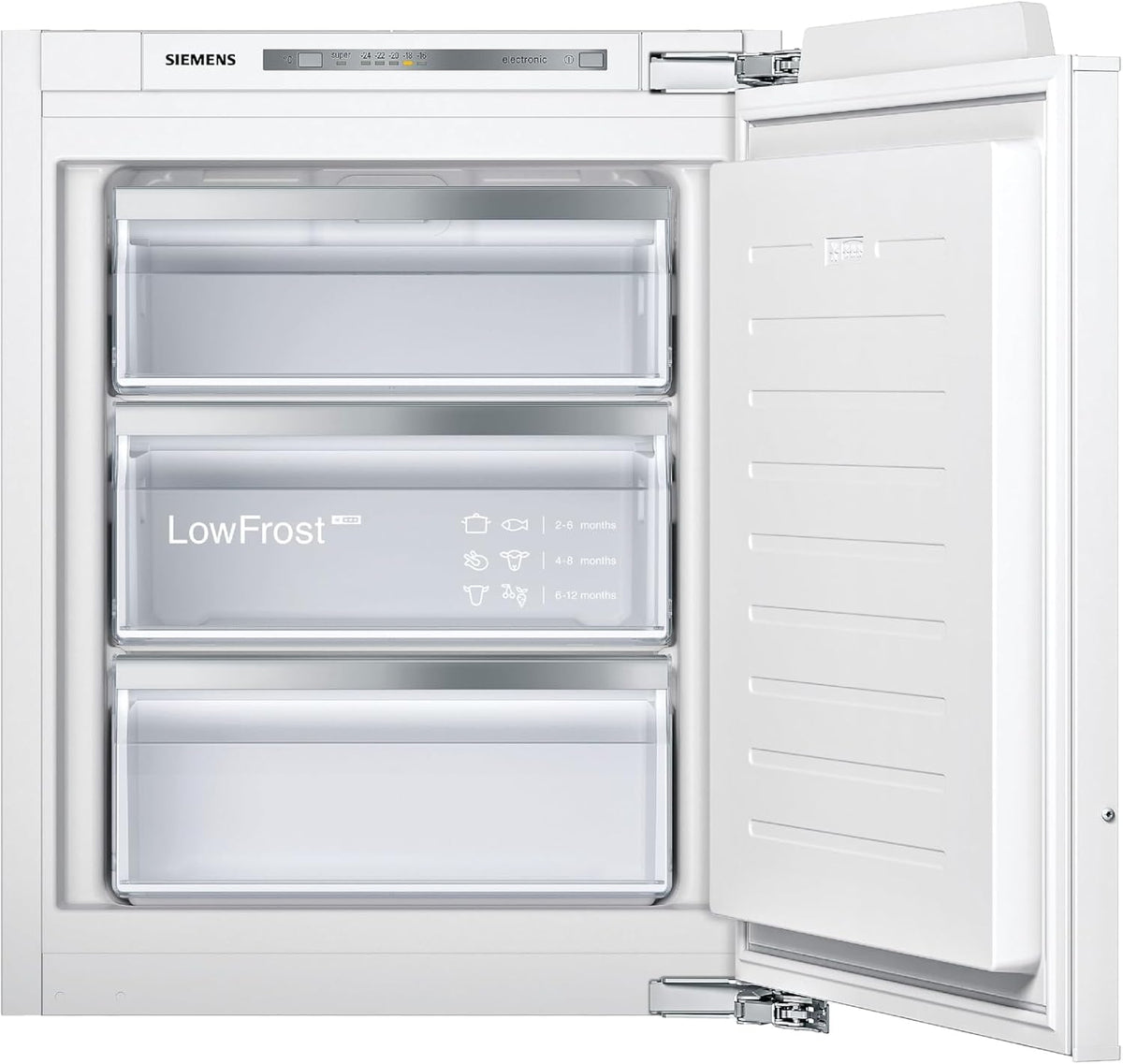 Gefrierschrank GI11VAFE0 iQ300 Einbau-, Made in Germany, 167 kWh pro Jahr, 72 L, lowFrost, freshSense, softClosing Tür, Flachscharnier, Siemens