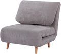 Sofa, 2 in 1 Schlafsessel Klappbar Gästebett 82 x 87 x 89 cm Hellgrau, HOMCOM