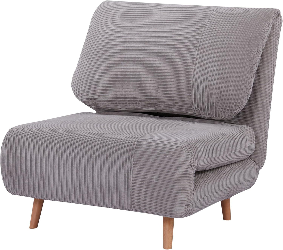 Sofa, 2 in 1 Schlafsessel Klappbar Gästebett 82 x 87 x 89 cm Hellgrau, HOMCOM