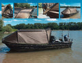 Black Cat Angelzelte, Special Boat Cave II 335x220x105cm - Bootszelt, Wallerzelt für Wallerboot