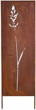 KPGA KAPAGA HOME & GARDEN Gartensichtschutz, - Sichtschutz Metall - 160x50 cm - Edelrost - Rostoptik, Patina