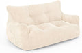 Sessel Sitzsack Sitzsack Erwachsene mit Füllung Doppeltes Lounge, mit Tragbarem Griff, Modernes Ergonomisches BeanBag