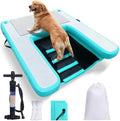 GZYSINFLA Hunderampen, Aufblasbare große Wasserrampe für Hunde, schwimmende Rampe, schwimmende Haustiere bis zu 90 kg, große Hunde