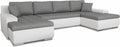 Sofa Wohnlandschaft mit Schlaffunktion Faris U-Form - Couch Schlaf, mit Bettkasten, Couchgranitur mit Bettfunktion, Big Sofa