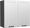 Vicco Hängeschränke, Hängeschrank Fame-Line, Weiß Landhaus/Anthrazit, 80 cm