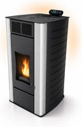 Nemaxx Öfen, ® P18 Wasserführender Hydro-Pelletofen 18 kW bis 300 m³, BAFA/förderfähig, Zentralheizung, A+ 40 kg Tank, Wasser 12, 5 kW