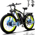 QIKAITU E-Bike-Akku, K800 E Bike, 32AH/23AH Akku Ebike mit Telefonhalter, E Fatbike mit 26'x4.0' Fat Tire