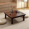 Beistelltisch Japanischer Bodentisch Tisch Niedrig Klappbar Tatami-teetisch Bambus, Couchtisch mit Faltbaren Beinen, für Boden Sitzen(Brown