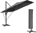 SONGMICS Sonnenschirm, 300 × 300 cm, Ampelschirm, UV-Schutz UPF 50+