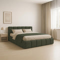 Bett Polster, NUBO Premium Wolkenbett mit Bettkasten, Boucle Bett (Quelle 37, 180 × 200 cm), Dekori Möbel