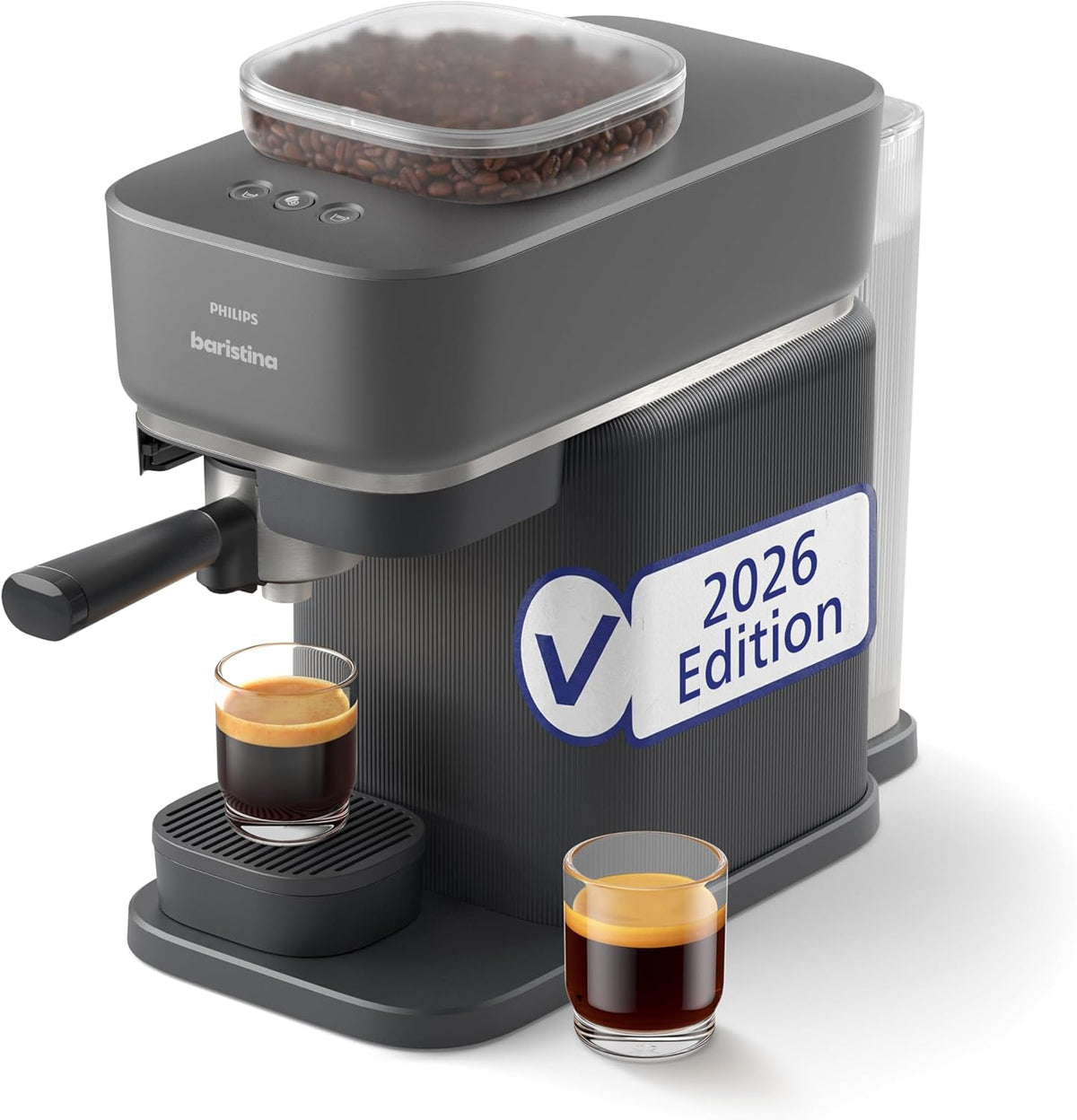 PHILIPS Espressomaschine,   Baristina Espressomaschine, Schwarzgrau