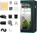 MARS HYDRO Zuchtzelte, Growzelt Komplettset TS600 LED Grow Lampe 60X60X140cm Growzelt