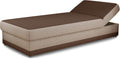 Bettgestell, - Bett Andre 90x200 cm mit Bettkasten (Braun, Sawana 16 + 27), Sofnet