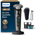 PHILIPS i9000 Rasierer Elektrischer Nass-und Trockenrasierer für Herren mit integriertem Trimmer dunkelgrau Reinigungsstaion Ladestation