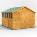 POWER Gerätehaus, PVC Window Sills, Door & Window Flexibility, Made from Extra Thick Timber & Toughened Glass