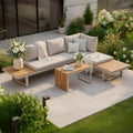 Riess Ambiente Essgruppe, Gartenmöbel-Set IBIZA MODULAR LOUNGE - 250cm - greige - Aluminium