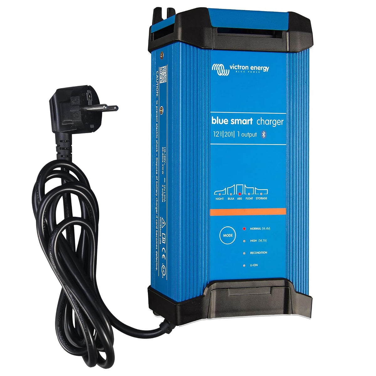 Victron Energy Ladegerät,   Blue Smart Batterie Ladegerät 12V 20A 230V 1 Ausgang CEE