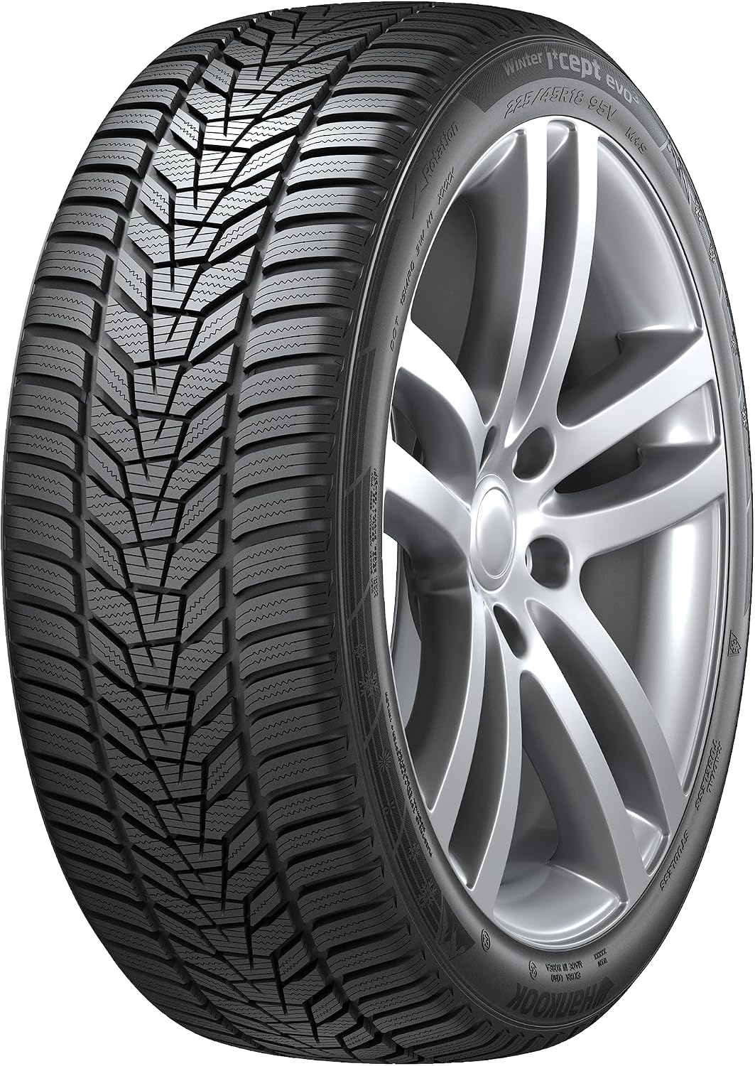 HANKOOK PKW, - 245/45 R18 TL 100V WINTER I*CEPT EVO3 W330 XL SOUND ABSORBER BSW M+S 3PMSF - Winterreifen