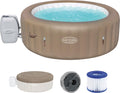 Bestway Aufstellpool, ® LAY-Z-SPA® Whirlpool Palm Springs AirJet™ für 6 Personen, Ø 196 x 71 cm, Taupe
