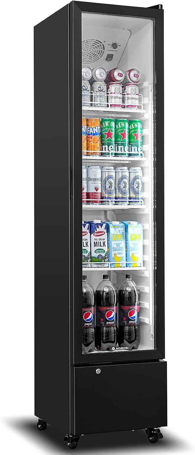 Getränkekühlschrank 230L, mit Glastür, AAOBOSI