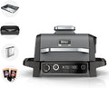 Ninja OG701UK BBQ Woodfire Electric Grill, & Smoker, Roast, Bake, Dehydrate, Uses Woodfire Pellets, Weather Resistant, Non-Stick, Portable