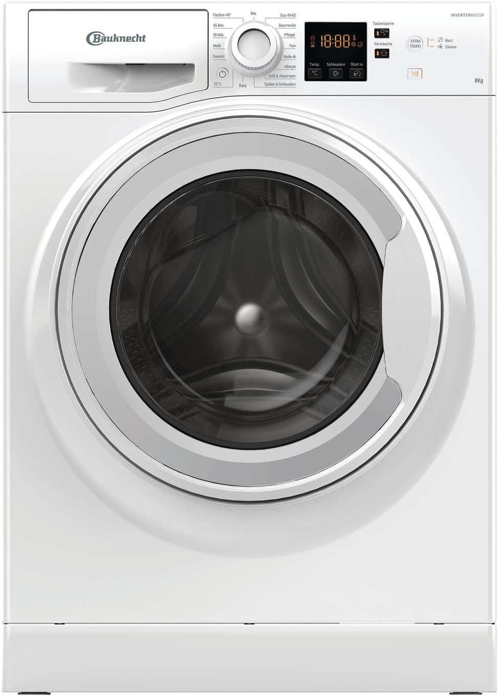 Bauknecht Waschmaschine,   W8 W6400 A Waschmaschine/ 8kg/ Frontlader/Digital Motion-Technologie/AutoClean/Anti-Allergie-Programm/ 1400 U/min