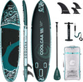 COOLCAA SUP-Board, 354cmx86cmx15cm Stand Up Paddling Board mit Premium SUP Zubehör, Tragkraft bis 210kg