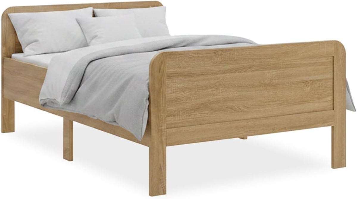 Bettgestell, Komfortbett Bett Senioren 140x200 Natur Holz, Homestyle4u