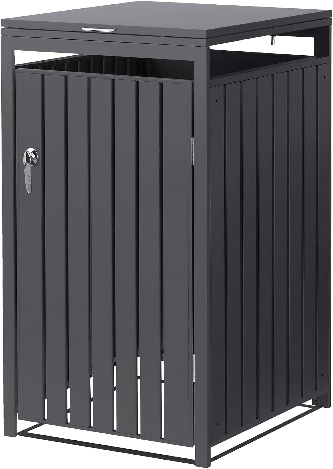 ML DESIGN modern living ML- Mülltonnenbox, 1er 240L, Mülltonnenverkleidung für 1 Mülltonne, Müllbox wetterfest, Mülltonnenhaus aus Stahl