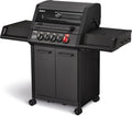 Enders ® Gasgrill, MONROE PRO 3 SIK TURBO SHADOW, 3-Edelstahlbrenner, Seitenkocher, Infrarot-Backburner, Sichtfenster, HEAT RANGE™, SWITCH GRID™