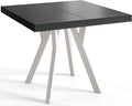 Esstisch, Ausziehbar Rico 110-210cm, Schwarz, Holzbeine, Modernes Design, AlpiMeble