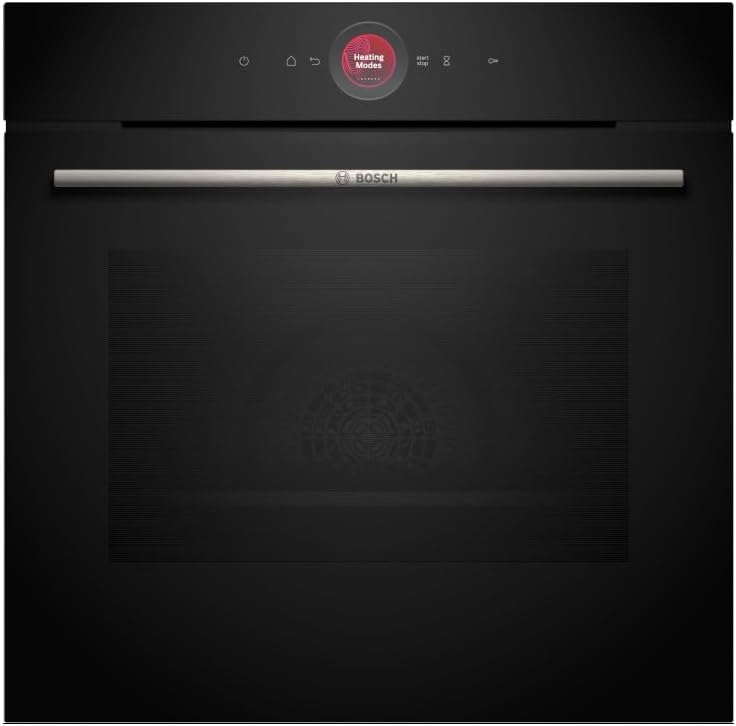 Bosch HBG7721B2 8 Serie Smarter Einbau- Backofen, 60 × 60 cm, Made in Germany, Schwarz, Pyrolyse & Hydrolyse Selbstreinigung, Air Fry