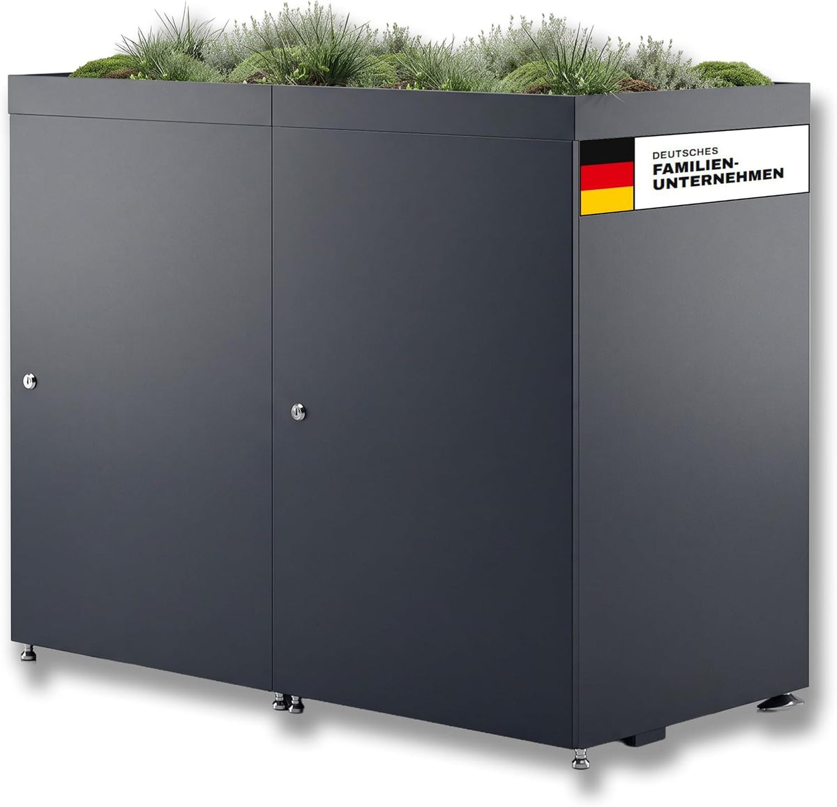 Metzler Mülltonnenbox,   Mülltonnenbox 2er 240L in Anthrazit mit