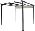 Pavillon, Pergola 3x3m Khaki/Schwarz, TENTEXPERT24