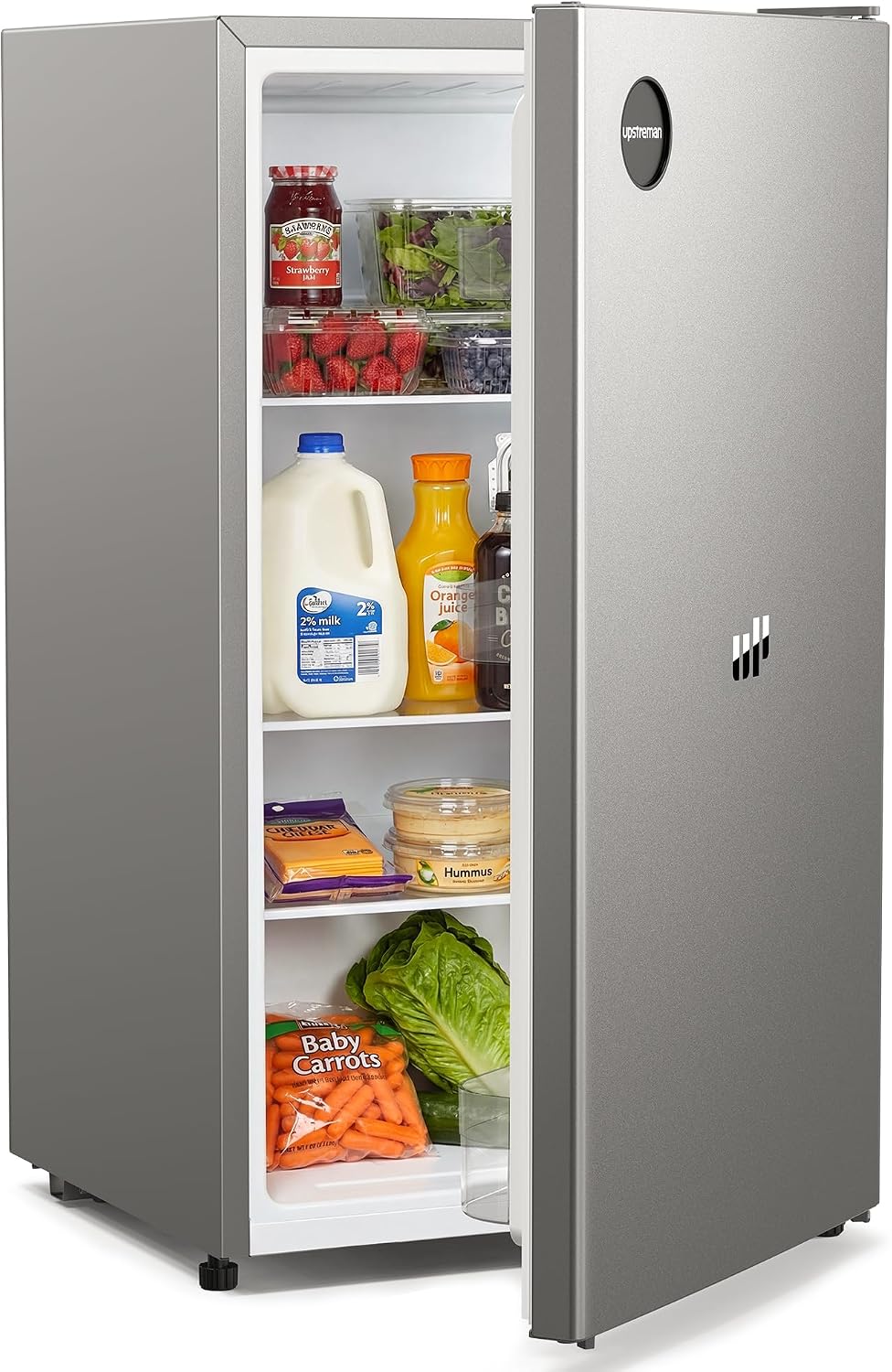 Kühlschrank 91 Liter, ohne Gefrierfach, Silbergrau, CR91, Upstreman