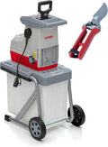 IKRA Häcksler & Mulcher, Elektro Gartenhäcksler Walzenhäcksler ILH 3000A, inkl. Gartenschere