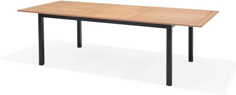 Esstisch, Gartentisch Vasto 180 x 100 cm ausziehbar bis 2, 40 m Eukalyptusholz, Primaster